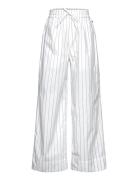 Crisp Poplin Pipa Pants White Mads Nørgaard