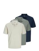 Jjkane Polo Ss 3Pk Mp Patterned Jack & J S