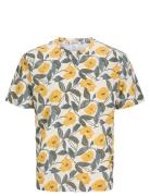 Joralmeria Aop Tee Ss Crew Neck Jnr Yellow Jack & J S