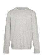 Flecked Cotton-Blend Sweater Grey Mango