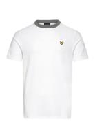Contrast Collar T-Shirt White Lyle & Scott