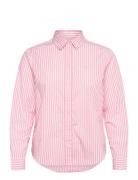 Reg Classic Poplin Striped Shirt Pink GANT