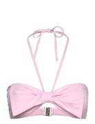 Beau Bow Front Bandeau Pink Seafolly