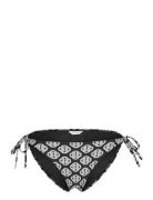 Monogram Print Tie Side Bottom Black GANT