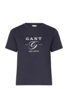Reg Graphic Ss T-Shirt Navy GANT