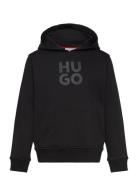 Hooded Sweatshirt Black Hugo Kids