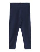 Leggings Wool Baby Solid Navy Lindex