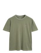 Sunfaded Ss T-Shirt Khaki GANT