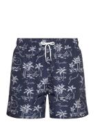 Island Print Swim Shorts Navy GANT