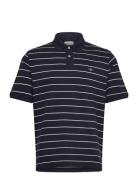 Striped Ss Polo Navy GANT