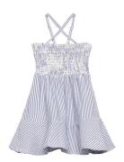 Striped Seersucker Dress Blue GANT