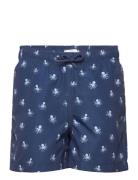 Octopus Print Swimsuit Blue Mango