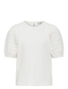 Kogninna Life 2/4 Brod.ang.sleeve Ub Swt White Kids Only