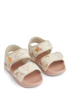 Blumer Printed Sandals Cream Liewood