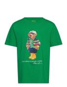 Polo Bear Cotton Jersey Tee Green Ralph Lauren Kids