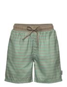 Swim Shorts Aop Green Mikk-line