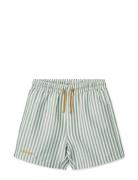 Duke Stripe Board Shorts Green Liewood