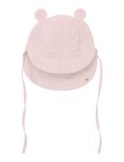 Summer Hat Ears Muslin Pink Huttelihut