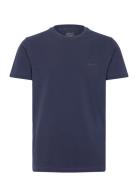 Slim Sunfaded Ss Pique T-Shirt Navy GANT