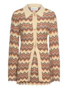 Linnea Fitted Knitted Cardigan Patterned Malina