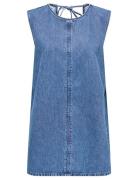 Onlvigga S/L Mini Open Back Dress Dnm Blue ONLY