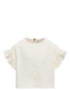 Kogthyra Life S/S Capsleeve Top Wvn White Kids Only