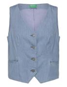 Waistcoat Blue United Colors Of Benetton