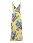 Wintour Midi Slip Dress Yellow Bardot