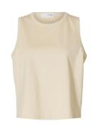 Slfessential Sl Boxy Tank Top Noos White Selected Femme