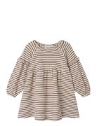 Nmfthoro Ls Dress Stripe Lil Burgundy Lil'Atelier