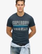 Japan Stripe Relaxed Tee Grey Superdry