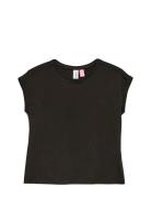 Vmava Plain Ss Top Ga Jrs Girl Noos Black Vero Moda Girl