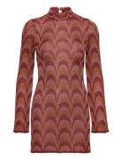 Lurex Knitted Dress Brown Mango