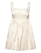 Livia Drop Waist Mini Dress Cream Malina