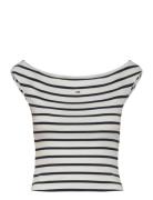 Tjw Boat Neck Top Ss Ext White Tommy Jeans