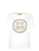 Mmzano O-Ss Embroidery Tee White MOS MOSH