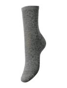 Pcsebby Glitter Long Aop Socks Noos Bc Grey Pieces