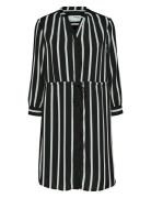 Slfdamina 7/8 Aop Dress Black Selected