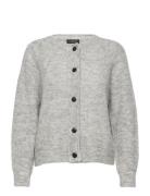 Slflulu Ls Knit Short Cardigan Noos Grey Selected