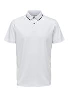 Slh Leroy Coolmax Ss Polo B White Selected