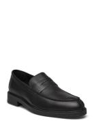 Slmblake Leather Penny Loafer Black Selected