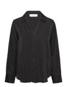 Slftyra Ls Shirt B Black Selected