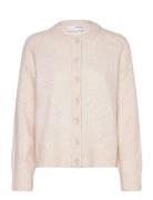 Slfrena Ls Knit Cardigan Camp Cream Selected