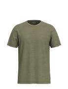 Slhaspen Slub Ss O-Neck Tee Noos Khaki Selected