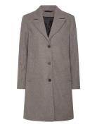 Slfnew Alma Wool Coat Noos Grey Selected
