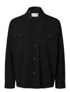 Slhreg Lorent Bi-Stretch Overshirt Noos Black Selected