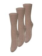 Telma Solid Sock 3 Pack Beige Becksöndergaard