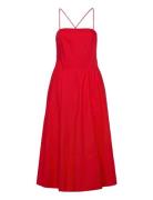 Cmpoplin-Dress Red Copenhagen Muse