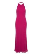Similina Halter Maxi Dress Pink Bardot