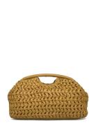 Natural Fiber Clutch Bag Yellow Mango